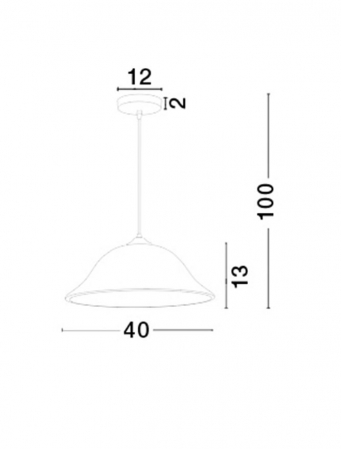 Lustra moderna rotunda alba Devra Ø 30/40 cm, abajur sticla, baza metal, 605805 - Novaluce [2]