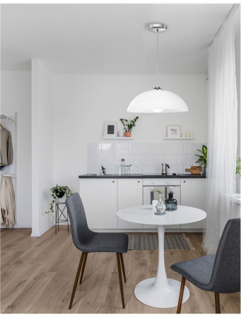 Lustra moderna rotunda alba Devra Ø 30/40 cm, abajur sticla, baza metal, 600821 - Novaluce [4]