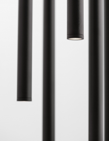 Lustra moderna rotunda cu 7 pendule LED suspendate Youri Ø40 cm alba/neagra, 9184024 - Novaluce [10]