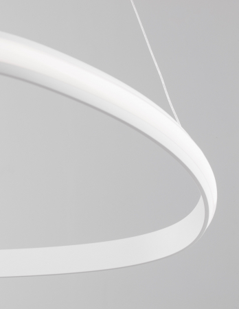 Lustra moderna rotunda dimabila LED Valens Ø74 cm, abajur cerc negru/alb, 9357064 - Novaluce [10]