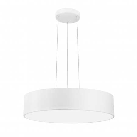 Lustra moderna rotunda LED alba/gri Gonca Ø60 cm, aluminiu & acril, 616803 - Novaluce [0]