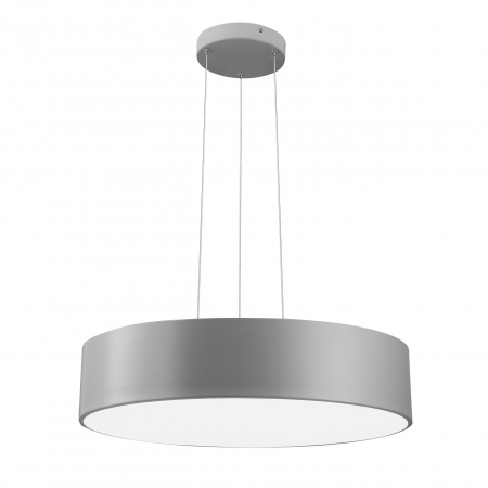 Lustre - Lustra moderna rotunda LED alba/gri Gonca Ø60 cm, aluminiu & acril, 616804 - Novaluce