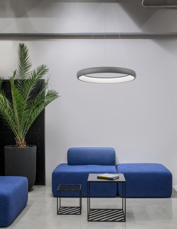 Lustra moderna rotunda LED dimabila Idalia diverse dimensiuni, neagra/gri/maro/alba, 8105619 - Novaluce [30]