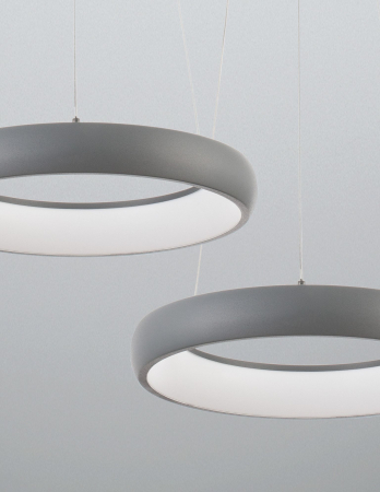 Lustra moderna rotunda LED dimabila Idalia diverse dimensiuni, neagra/gri/maro/alba, 8105619 - Novaluce [3]