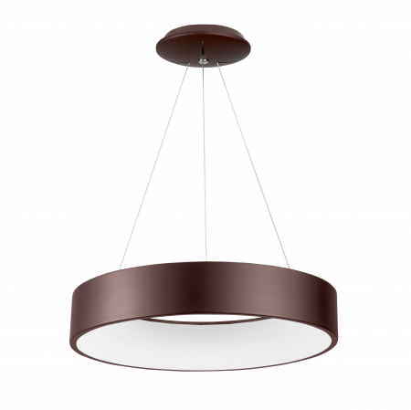 Lustre - Lustra moderna rotunda LED Rondo Full Ø60 cm, metal maro/gri/negru/alb, 6167209 - Novaluce