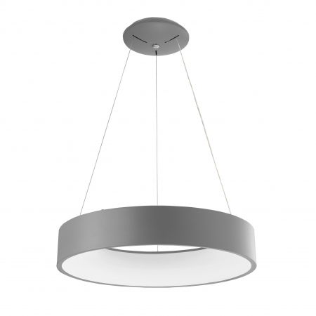 Lustre - Lustra moderna rotunda LED Rondo Full Ø60 cm, metal maro/gri/negru/alb, 6167206 - Novaluce