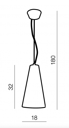 Lustra moderna tip pendul Bell 18x32 cm sticla fumurie efect crom, AZ 0995 - Azzardo [5]