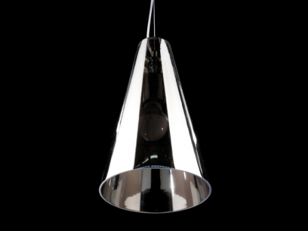Lustra moderna tip pendul Bell 18x32 cm sticla fumurie efect crom, AZ 0995 - Azzardo [3]