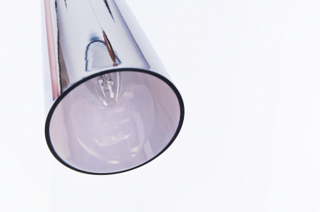 Lustra moderna tip pendul Bell High 10x48 cm sticla fumurie efect crom, AZ 0998 - Azzardo [2]