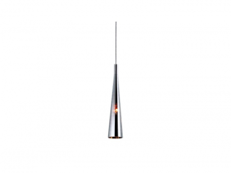 Lustre - Lustra moderna tip pendul Bell High 10x48 cm sticla fumurie efect crom, AZ 0998 - Azzardo