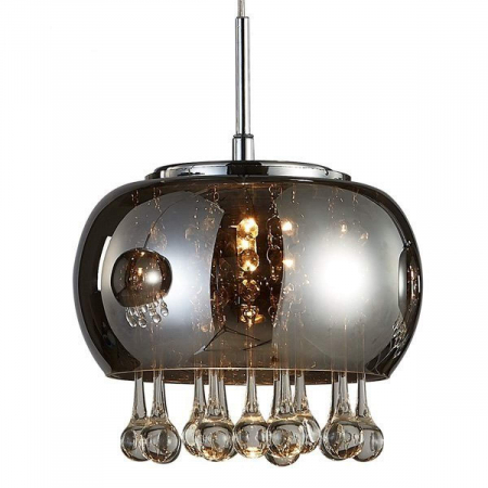 Lustra moderna tip pendul Inha Ø 23/40/50 cm cu cristale, sticla cromata/metal, AZ 3082 - Azzardo [4]