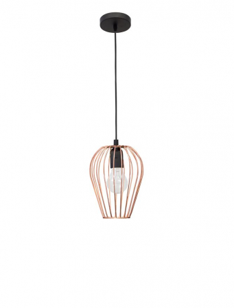 Lustra neagra/alba/cupru tip pendul Namid abajur din tije metalice, Ø 17 cm, 8809701 - Novaluce [7]