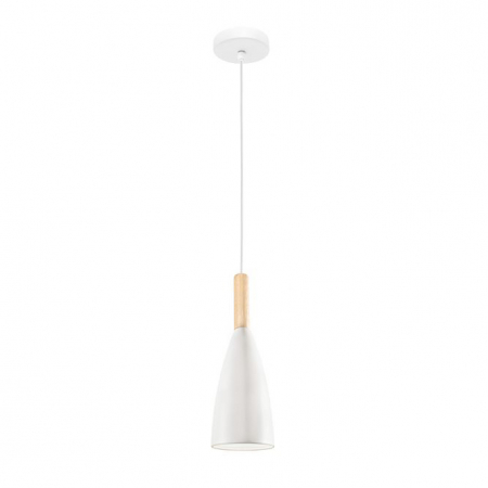 Lustra neagra/alba tip pendul Nobbi, din metal, Ø 9 cm, inaltime reglabila, 8883801 - Novaluce [0]