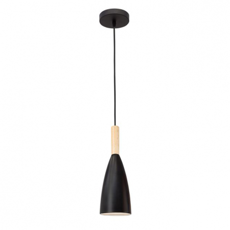 Promotii - Lustra neagra/alba tip pendul Nobbi, din metal, Ø 9 cm, inaltime reglabila, 8883802 - Novaluce