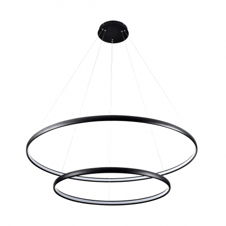 Lustre - Lustra neagra design circular CARLO 80-120 cm metal, 003064-021961 - Zumaline