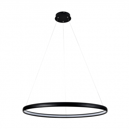 Lustre - Lustra neagra design circular CARLO 80 cm metal, 003064-021959 - Zumaline