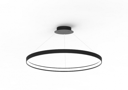 Lustre - Lustra neagra design circular CIRCLE 78 cm metal / plastic, 002177-016661 - Zumaline