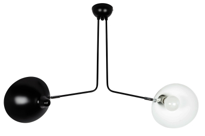 Lustra neagra design industrial Raven 2 brate, metal, MD21178-2 - King [3]