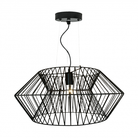 Lustre - Lustra neagra design industrial VERTO 57 cm metal, 003064-007865 - Zumaline