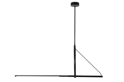 Lustra neagra design minimalist Kronos, iluminare LED, JD2819-S - King [1]
