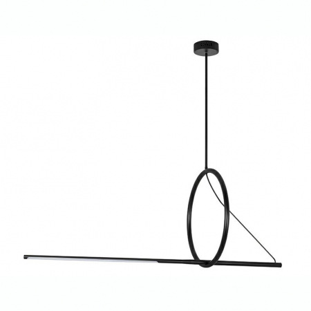 Lustre - Lustra neagra design minimalist Kronos, iluminare LED, JD2819-S - King