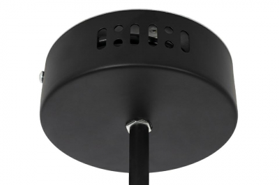 Lustra neagra design minimalist Kronos, iluminare LED, JD2819-S - King [6]