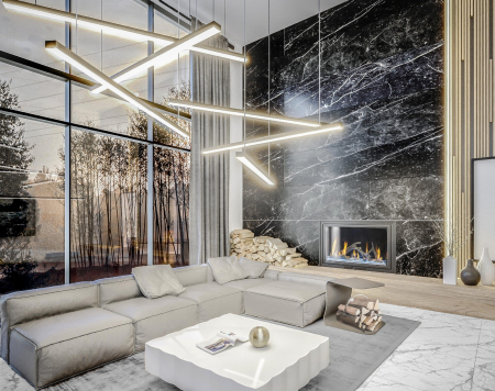 Lustra neagra iluminare 3xLED Linda III 100x100 cm metal/acril, inaltime reglabila, P0311 - Maxlight [6]