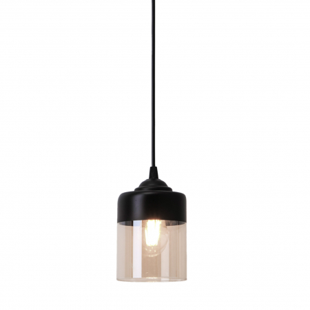 Promotii - Lustra neagra industriala PORTO metal/sticla/plastic, 003064-016829 - Zumaline
