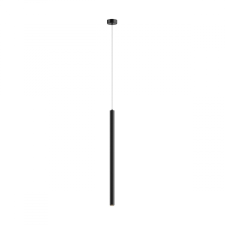 Lustre - Lustra neagra LOYA pendul cilindric cu iluminare LED, inaltime reglabila, 003064-003493 - Zumaline