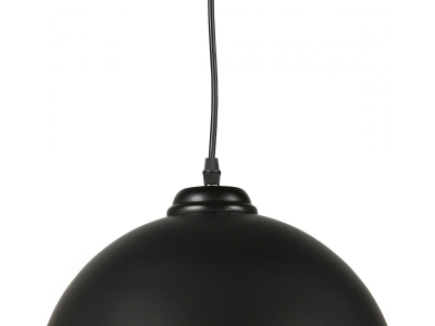 Lustra design neagra pe cablu Anisa cu abajur rotund otel, HL00610BL - Kokoon [2]