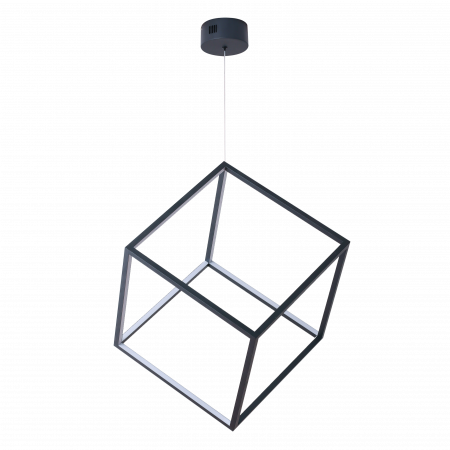 Lustre - Lustra neagra pendul in forma de cub cu iluminare LED dimabila Celino, 44x44 cm, AZ 3183 - Azzardo