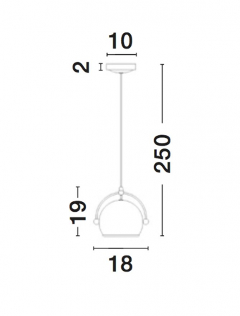 Lustra neagra pendul premium Couta, Ø 18 cm, metal, inaltime reglabila, 6990401 - Novaluce [2]