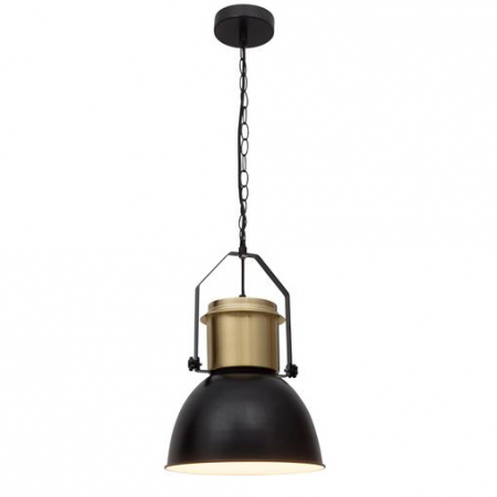 Lustre - Lustra neagra pendul premium pe lant Santi, Ø 27 cm, metal, 9020411 - Novaluce