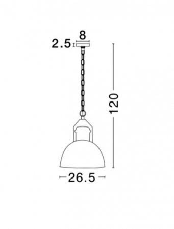Lustra neagra pendul premium pe lant Santi, Ø 27 cm, metal, 9020411 - Novaluce [2]