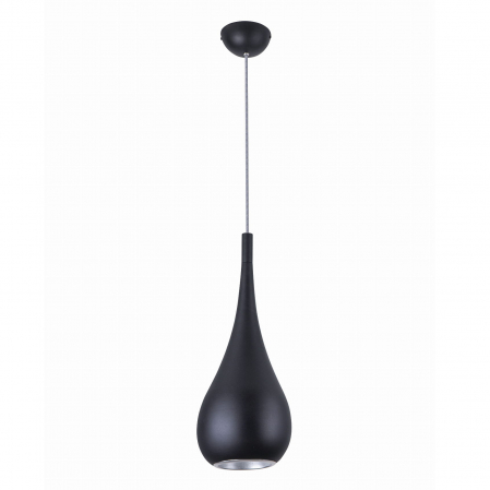 Produse - Lustra neagra pendul tip picatura Reane Ø 20 cm din metal, inaltime reglabila, P0233 - Maxlight