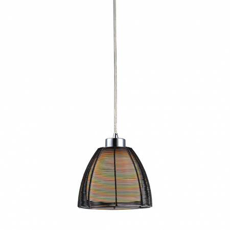 Lustra neagra PICO Ø 19 cm metal/sticla, inaltime reglabila, 003064-001993 - Zumaline [1]
