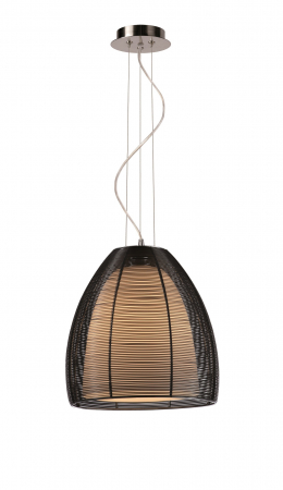 Lustra neagra PICO Ø 30 cm metal/sticla, inaltime reglabila, 003064-001128 - Zumaline [1]