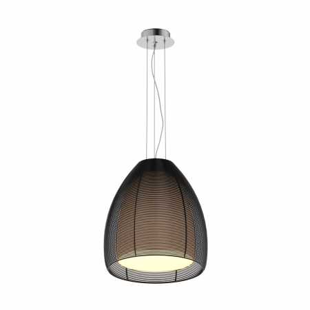 Lustre - Lustra neagra PICO Ø 30 cm metal/sticla, inaltime reglabila, 003064-001128 - Zumaline