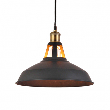 Lustra neagra stil industrial Zeliko Ø 31 cm, metal, AZ 1351 - Azzardo [1]