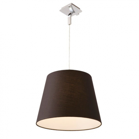 Lustre - Lustra neagra tip pendul Ejvin Ø 40 cm metal/material textil, inaltime reglabila, P0218 - Maxlight