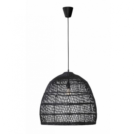 Promotii - Lustra neagra tip pendul premium Marga, din ratan, Ø 53 cm, inaltime reglabila, 9586691 - Novaluce