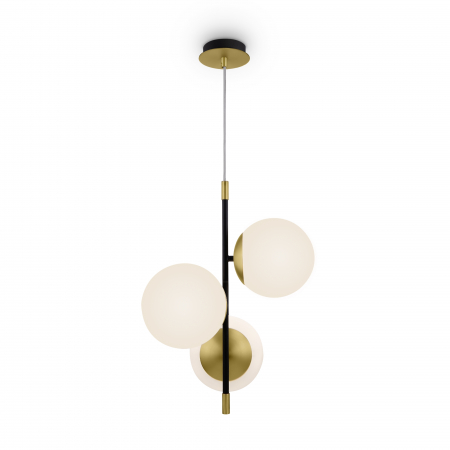 Lustre - Lustra Nostalgia MOD048PL-03G, 3xE14, alba+aurie, IP20, Maytoni