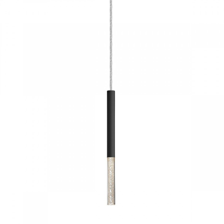 Lustra neagra design modern ONE Ø8 cm metal / acril, 003064-019910 - Zumaline [1]