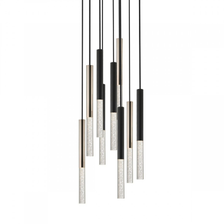 Lustra neagra/auriu design modern ONE 42 cm forma rotunda metal, 003064-021941 - Zumaline [1]