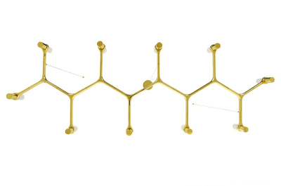 Lustra orizontala design modern Oskar Long 175 cm, crom/auriu, DW-d1005-10C.GOLD - King [1]