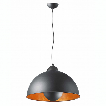 Lustre - Lustra pe cablu alba/neagra Aristo Ø 50 cm, metal, stil industrial modern, AZ 2376 - Azzardo