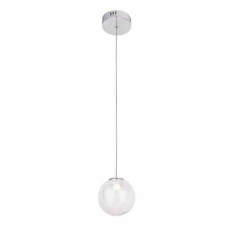 Lustra pe cablu aurie/crom Fuentes cu glob stricla transparent, P0389 - Maxlight [1]