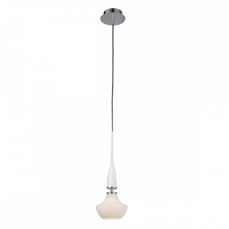 Lustra pe fir moderna alba/neagra Eglan, design modern, 1 bec, AZ 0260 - Azzardo [1]