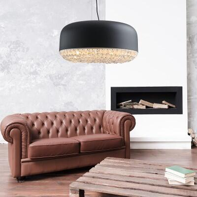 Lustra pe fir rotunda neagra cu cristale Kennet Ø 35/48 cm, design modern, AZ 3163 - Azzardo [6]