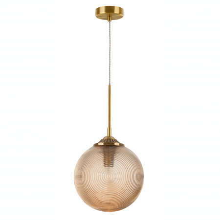 Lustra pe fir rotunda Paz Ø25 cm sticla alba/galbena/fumurie, design retro, 9191212 - Novaluce [14]